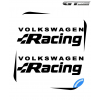 2 Stickers VW Volkswagen Racing Alternative 200 mm