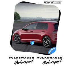 2 Stickers VW Volkswagen Motorsport Design 300 mm