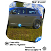 2 Stickers Volkswagen Powered by VW Motorsports 300 mm