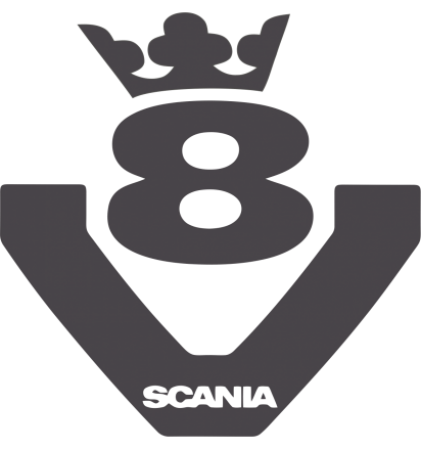 Sticker Scania V8 King - Adhésif 3M Pro / Oracal - GTStickers