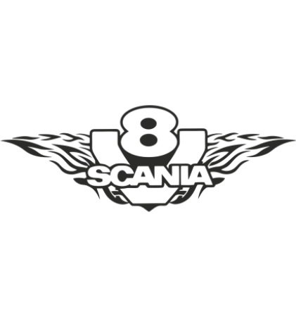 Sticker Scania V8 Tribal - Adhésif 3M Pro / Oracal - GTStickers
