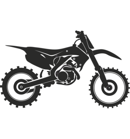 Sticker Silhouette de Motocross 2