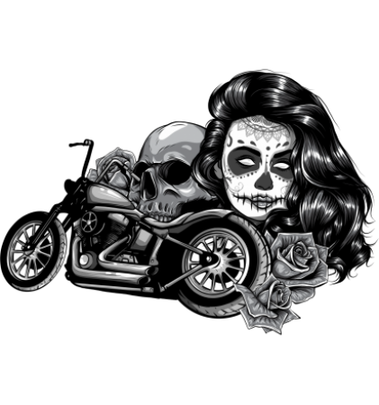 Autocollant de Moto Muerte
