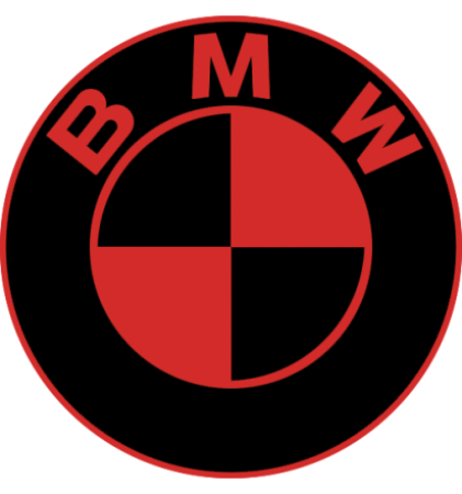 Sticker BMW Logo Rouge - Stickers Bmw