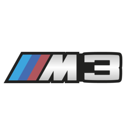 Autocollant Logo M3 BMW - Stickers Bmw
