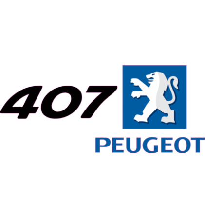 Peugeot Logo 407 Droite - Stickers Auto Peugeot