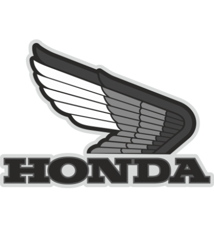 Autocollant Honda Moto Gris 1 - Stickers Moto Honda