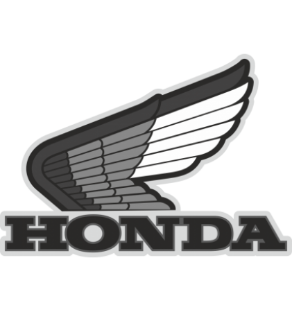 Autocollant Honda Moto Gris 2 - Stickers Moto Honda