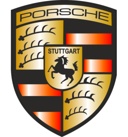 Autocollant Porsche Logo 2 - Stickers Porsche