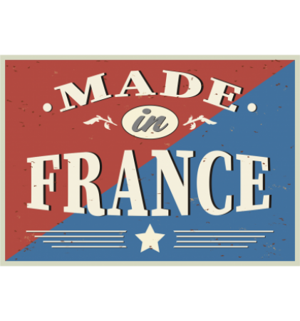 Autocollant Panneau Vintage Made in France