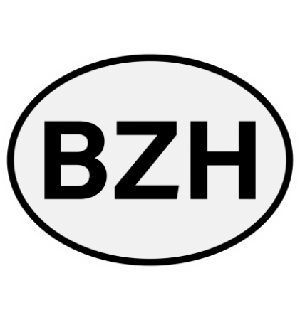 Autocollant voiture BZH