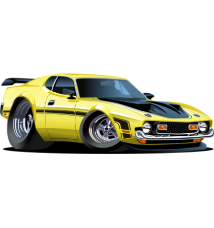 Autocollant Shelby GT500 Caricature