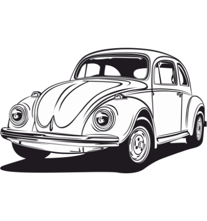 Autocollant VW Beetle