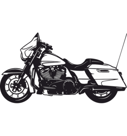 Autocollant de Moto Harley Davidson Electra Glide