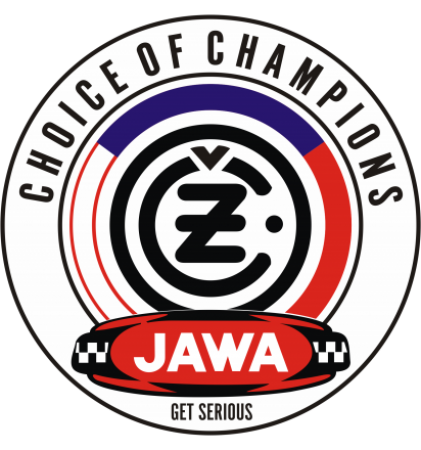Autocollant Moto Jawa Motors Choice of Champions