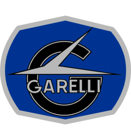 Autocollants Moto Garelli Logo Bleu Gauche