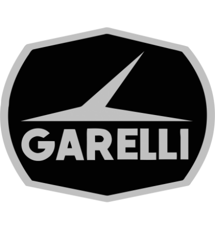 Autocollants Moto Garelli Noir et Gris Gauche