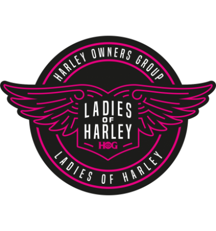 Autocollant Moto Ladies of Harley HOG 2