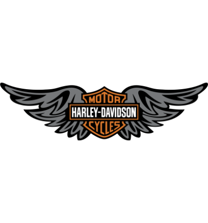 Autocollant Moto Harley Davidson Motorcycles Wings