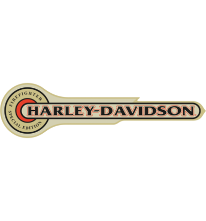 Autocollant Moto Réservoir Harley Davidson Firefighter Special Edition Gauche