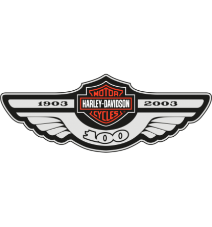 Autocollant Moto Harley Davidson Motorcyles 1903 - 2003