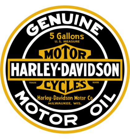 Autocollant Moto Harley Davidson Genuine Motor Oil